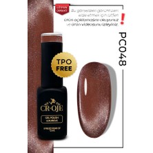 Cr-Oje Kalıcı Oje Korean Cat Eye, Inci Tanecikli Manyetik Cat Eye / Kedi Gözü PC048 (12 ML)