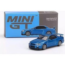 Assess Store Mını Gt 1:64 Skyline Gt-R (R34) V- Bayside Blue
