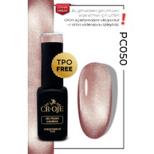 Cr-Oje Kalıcı Oje Korean Cat Eye, Inci Tanecikli Manyetik Cat Eye / Kedi Gözü PC050 (12 ML)