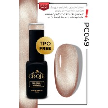 Cr-Oje Kalıcı Oje Korean Cat Eye, Inci Tanecikli Manyetik Cat Eye / Kedi Gözü PC049 (12 ML)