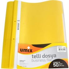 Assess Store A4 Telli Dosya 50'li Sarı