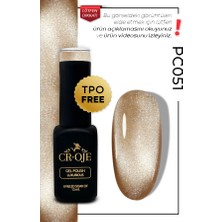 Cr-Oje Kalıcı Oje Korean Cat Eye, Inci Tanecikli Manyetik Cat Eye / Kedi Gözü PC051 (12 ML)