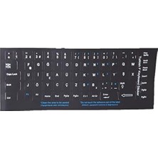 Assess Store 300162 Türkçe F Siyah Klavye Stiker
