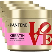 Assess Store Pantene Love Edition Pro-V Keratin Koruması Saç Bakım Maskesi 300 Mililitre (4 Paketi)