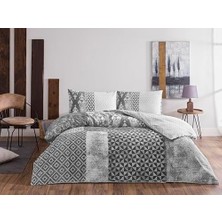 Assess Store Taç Misty Flanel Standart Flanel Nevresim Takımı, Gri, Çift Kişilik