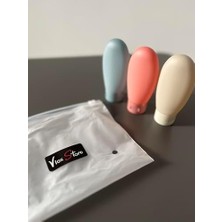 Assess Store Travel Boy 60 ml Seyahat Tipi Şampuan Şişesi Seti – Sızdırmaz, Yeniden Doldurulabilir Silikon Kap – Tsa Uyumlu