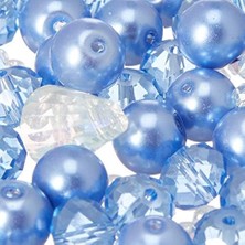 Assess Store Christmas Beaded Crystal Ornament Kit-Blue Crystal Ice Drops -NCHBOK-022