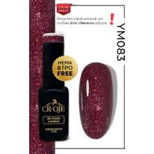 Cr-Oje Kalıcı Oje Simli Kırmızı - Ym083 (12 ML)