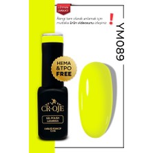 Cr-Oje Kalıcı Oje Ym089 - Sarı Neon (12 ML)