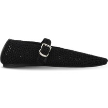 Bueno Shoes Siyah Örgü Kadın Düz Sandalet 39WA2990 39WA2990