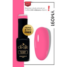 Cr-Oje Kalıcı Oje Ym-091 Neon Açık Pembe (12 ML)