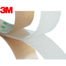 Evimdeyokyok SJ4570 Şeffaf Cırt Dual Lock Yapışkanlı Cırt 1000 Kez Açılıp Kapanabilir 25MM x 50CM Tdrtr