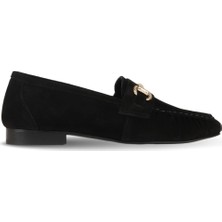 Bueno Shoes Siyah Süet Kadın Babet 39WA4214 39WA4214
