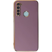 Prativas Newface Redmi Note 8 Kılıf Volet Silikon - Mor