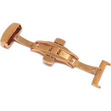 Fado  Saat Kordon Klipsi Kelebek Saat Tokası    Rose   20 mm  Çelik (Not  : 22 mm  Kordona Uygun)