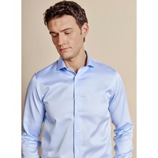Brooks Brothers Mavi Erkek Italyan Slim Fit Gömlek BBSS26MSH030