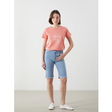 Lc Waikiki Yeni Sezon Dar Fit Kadın Jean Şort
