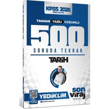 Anla Kazan Yayınları Yediiklim 2026 Kpss Tarih 500 Soruda Tekrar Son Viraj Serisi Çözümlü - Ahmet Uğur Karakuza Yediiklim Yayınları
