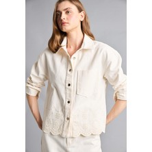 DeFacto %100 Pamuk Regular Fit Gömlek Yaka Gabardin Blazer Ceket H2578AX26SM