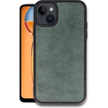 Prativas Newface Iphone 14 Kılıf Aras Deri Kapak - Koyu Yeşil
