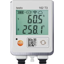 Testo 0572 1623 162 T3 Sıcaklık Dataloggerı -195 ile 1350 °c Arası Değişken Sıcaklık Ölçümleri Dahil. Duvar Desteği