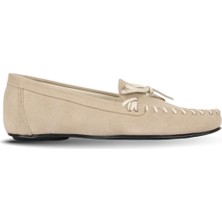 Bueno Shoes Bej Süet Kadın Klasik Ayakkabı 39WA4129 39WA4129