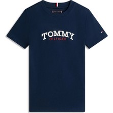 Tommy Hilfiger Lacivert Erkek Çocuk Baskılı T-Shirt KB0KB10263C1G