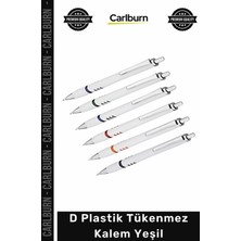 Carlburn #kalem Promosyon Logo Baskılı Kurumsal Ekonomik Ofis Gövde D Plastik Tükenmez Kalem Yeşil - 1 Adet