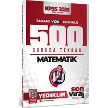 Anla Kazan Yayınları Yediiklim 2026 Kpss Matematik 500 Soruda Tekrar Son Viraj Serisi Çözümlü - Mehmet Bilge Yıldız Yediiklim Yayınları