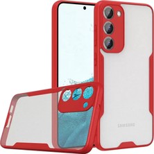 Prativas Newface Galaxy S23 Kılıf Platin Silikon - Kırmızı
