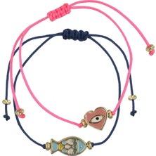 Ponponiere Mavi Kadın Bileklik Seti Dora Bracelet Set