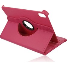 Uravas Store Ipad Mini 6 Kılıf 360 Tablet Deri Kılıf - Pembe