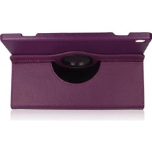 Uravas Store M10 X505F Kılıf 360 Tablet Deri Kılıf - Mürdüm