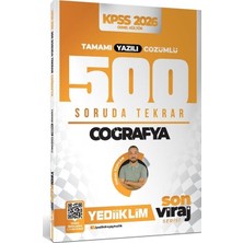 Anla Kazan Yayınları Yediiklim 2026 Kpss Coğrafya 500 Soruda Tekrar Son Viraj Serisi Çözümlü - Hakan Topcan Yediiklim Yayınları
