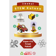 Lapin Eğitim Hizmetleri Ilkokul Stem Kutusu -  Kendin Yap Stem Bilim ve Deney Seti - Dıy Montessori Eğitim - Maker Set
