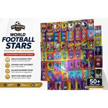 Cantex Tech Futbolcu Oyun Karti 55 Adet Gökkuşağı Series Pocket Esnek Kırılmaz Parlak Kart + Albüm Hediyeli