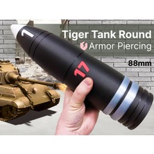 Titrek Toys Alman Tiger Tankı 88MM Zırh Delici Mermi - Wwıı Tiger Tank German 88MM (Replika Maket)