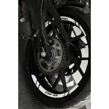 Banxtre Cfmoto 250SR Için Beyaz Jant Şeridi Sticker Etiket (8 Parça)