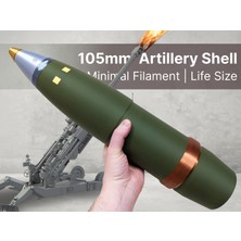 Titrek Toys 105MM Topçu Mermisi Gerçek Boyut - Life-Size 105MM Artillery Shell (Replika Maket)