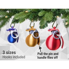 Titrek Toys El Bombası Tasarımlı Yılbaşı Ağacı Süsleri - Grenade Christmas Balls (Replika Maket)