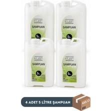 Kuaf Profesyonel Keratinli Tropikal Şampuan 5 Litre Beyaz x 4 Adet (1 Koli)