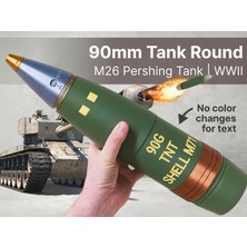 Titrek Toys 90MM Tank Mermisi Yazılı Detaylı - Us 90MM Tank Shell (Replika Maket)