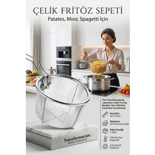 Transformacion Kızartma Süzgeci Patates Kızartma Filtresi 18 x 10 cm Büyük Boy 721078