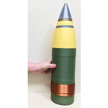 Titrek Toys 5-Inch Savaş Gemisi Mermisi Gerçek Boyut - Life-Size Battleship Shell Ww2 5-Inch (Replika Maket)