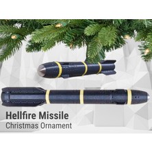 Titrek Toys Hellfire Füzesi Yılbaşı Süsü - Hellfire Missile Christmas Ornament (Replika Maket)