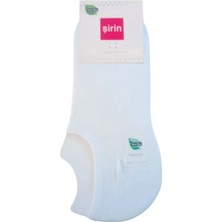 Şirin Patik Premium Bambu Dikişsiz Çorap Beyaz Kadın 4037 – 12 Adet