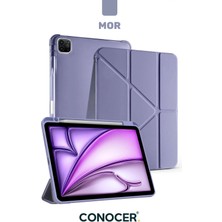 Conocer iPad Air 11” Inç M2/m3 Çip, Air 4./5. Nesil 10.9” Inç Tablet Kılıfı Kalem Bölmeli Standlı Uyku Modlu
