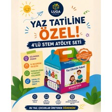 Stemist Box Ahşap Stem Atölye Seti – 4’lü Eğitici Çocuk Aktivite Kutusu