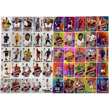 Cantex Tech Futbolcu Oyun Karti 25 Adet Sılver + 25 Adet Gökkuşağı Series Pocket Esnek Kırılmaz Parlak Kart +Albüm