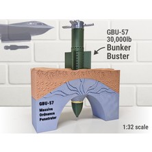 Titrek Toys Gbu-57 Sığınak Delici Bomba Diorama Standı - 30,000LB Bunker Buster Bomb Diorama Stand (Replika Maket)